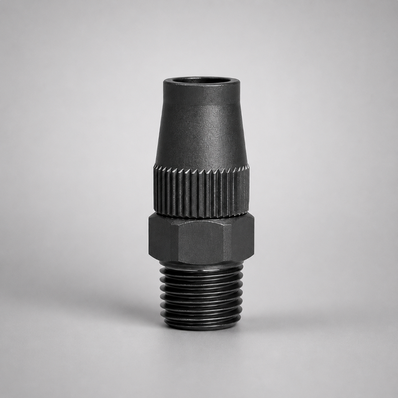 CRS Hose end Fitting 3/8" ID to 1/4" NPT with Cover Nut