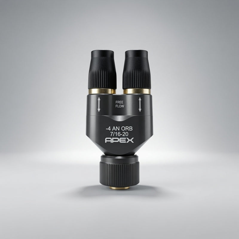 Apex Designs 3/8" Free Flow Y Fitting for Multi-Tyre Inflation