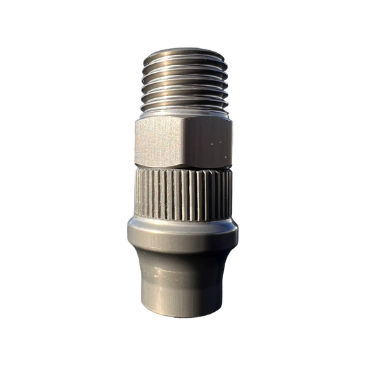 APEX DESIGNS - CRS Hose end Fitting 3/8" ID to 1/4" NPT with Cover Nut