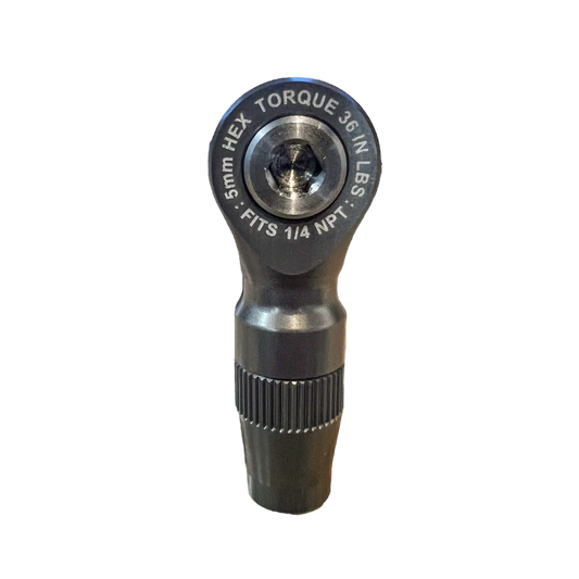APEX DESIGNS - Banjo Fitting for CRS - 1/4 NPT to Apex 3/8 Braided Air Hose