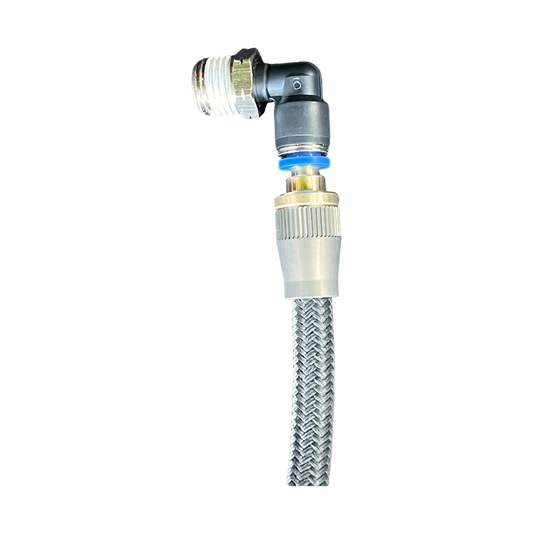 APEX DESIGNS - Braided 3/8" Hose to 1/4" Push to Connect Fitting