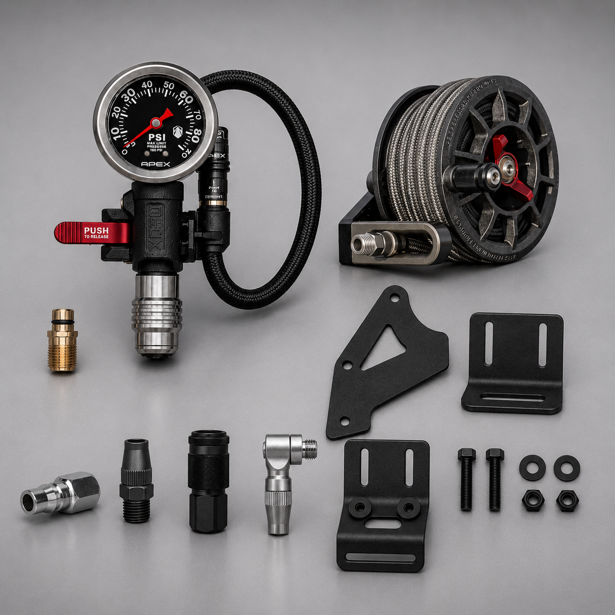 10m Hose Reel + PTI - Nitto Fitting Edition_Multi_positioning