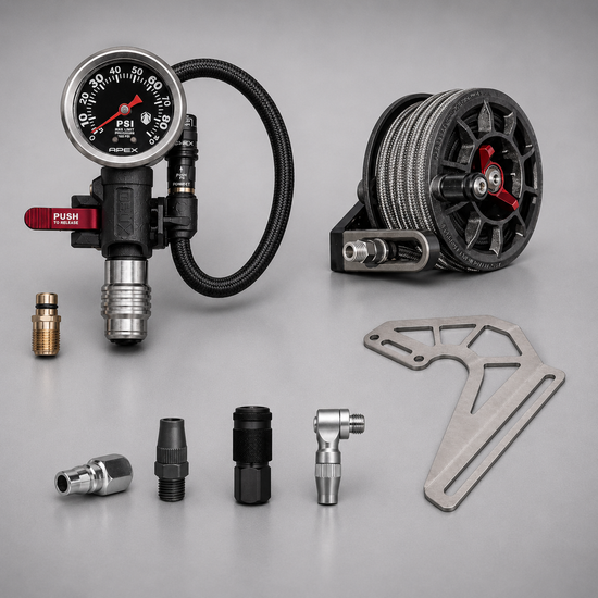 10m Hose Reel + PTI - Nitto Fitting Edition_Side Mounted