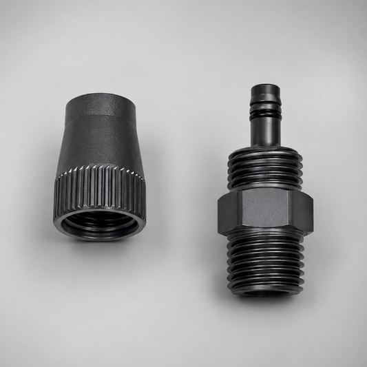 CRS Hose end Fitting 3/8" ID to 1/4" NPT with Cover Nut