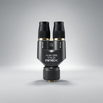 Apex Designs 3/8" Free Flow Y Fitting for Multi-Tyre Inflation
