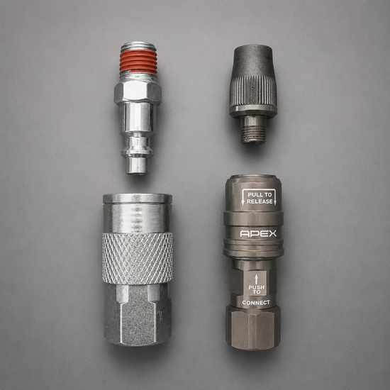 Compact Quick Coupler to APEX Nylon Braided Hose