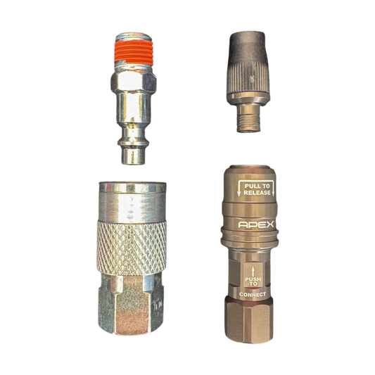 Compact Quick Coupler to APEX Nylon Braided Hose