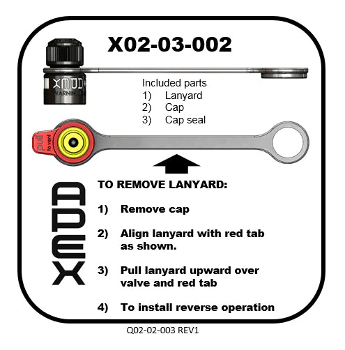 APEX DESIGNS - RPV Replacement Cap and Lanyard