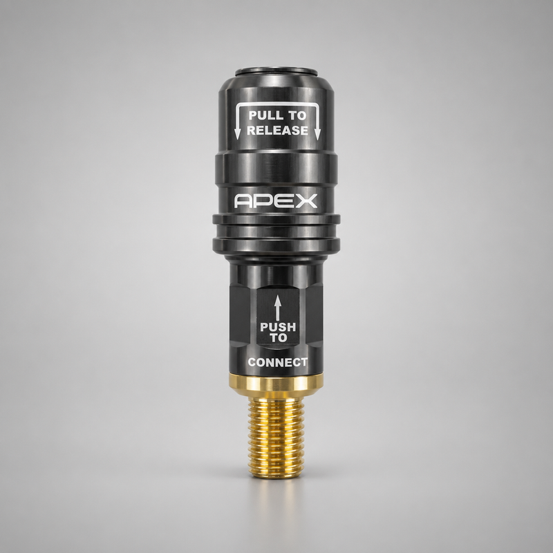 High Flow Push On Chuck - Direct Connect to Screw On Chuck (Fits Milwaukee and Others)